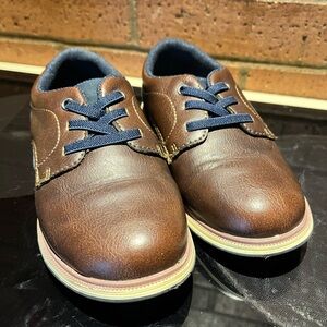 Mix No. 6 Lil Cole Brown/Navy Blue Oxford Dress Shoes Youth Size 11